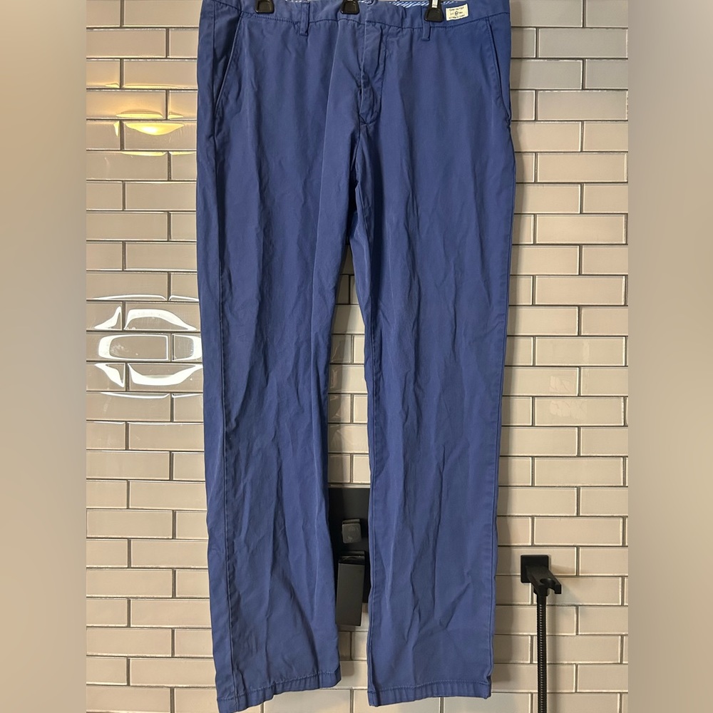 Tommy Hilfiger Men Trousers Mercer Chino Casual Straight Fit Blue size W38 L34